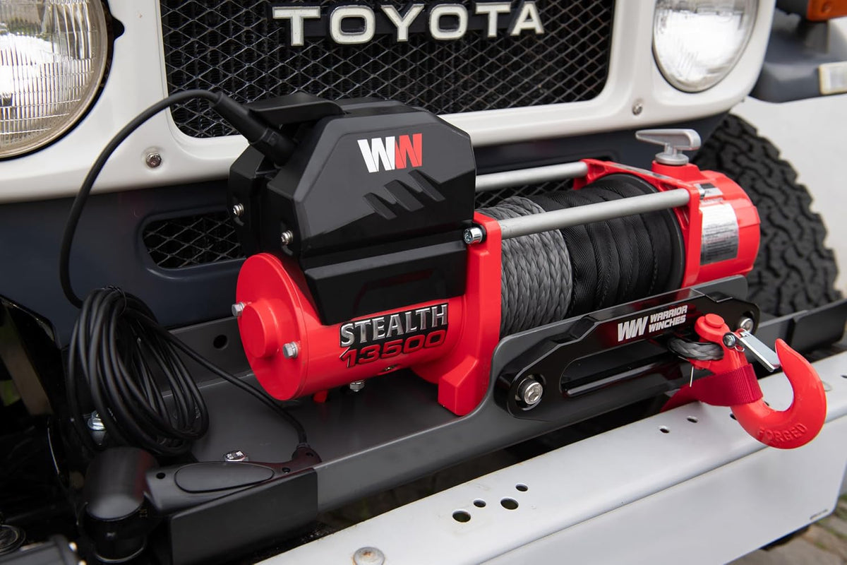 Stealth Winches 13500lb 12v Electric Winch with Synthetic Rope