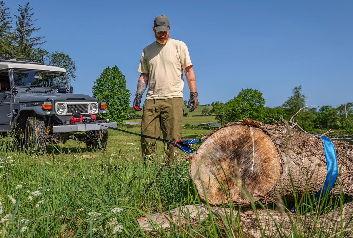 Stealth Winches 13500lb 12v Electric Winch with Synthetic Rope