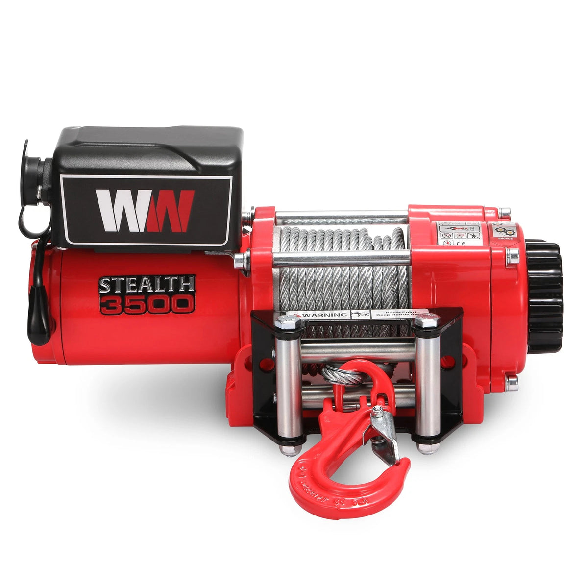 Stealth Winches 3500lb 12v Electric Winch with Steel Rope