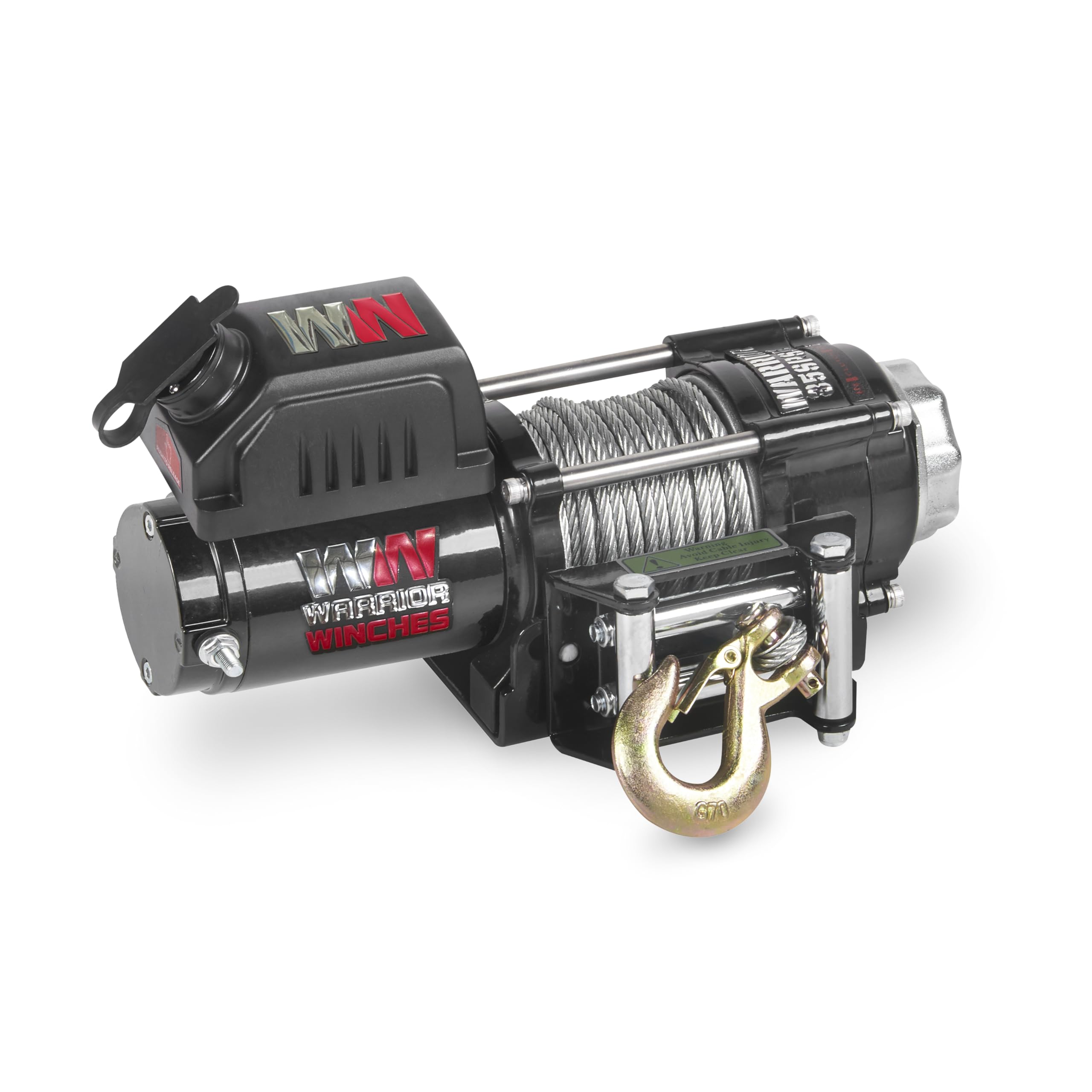 Warrior Winches Ninja 3500lb 12v Electric Winch with Steel Rope