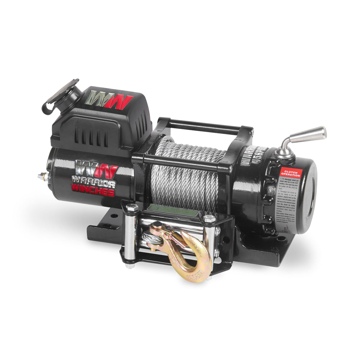 Warrior Winches Ninja 4500lb 12v Electric Winch with Steel Rope