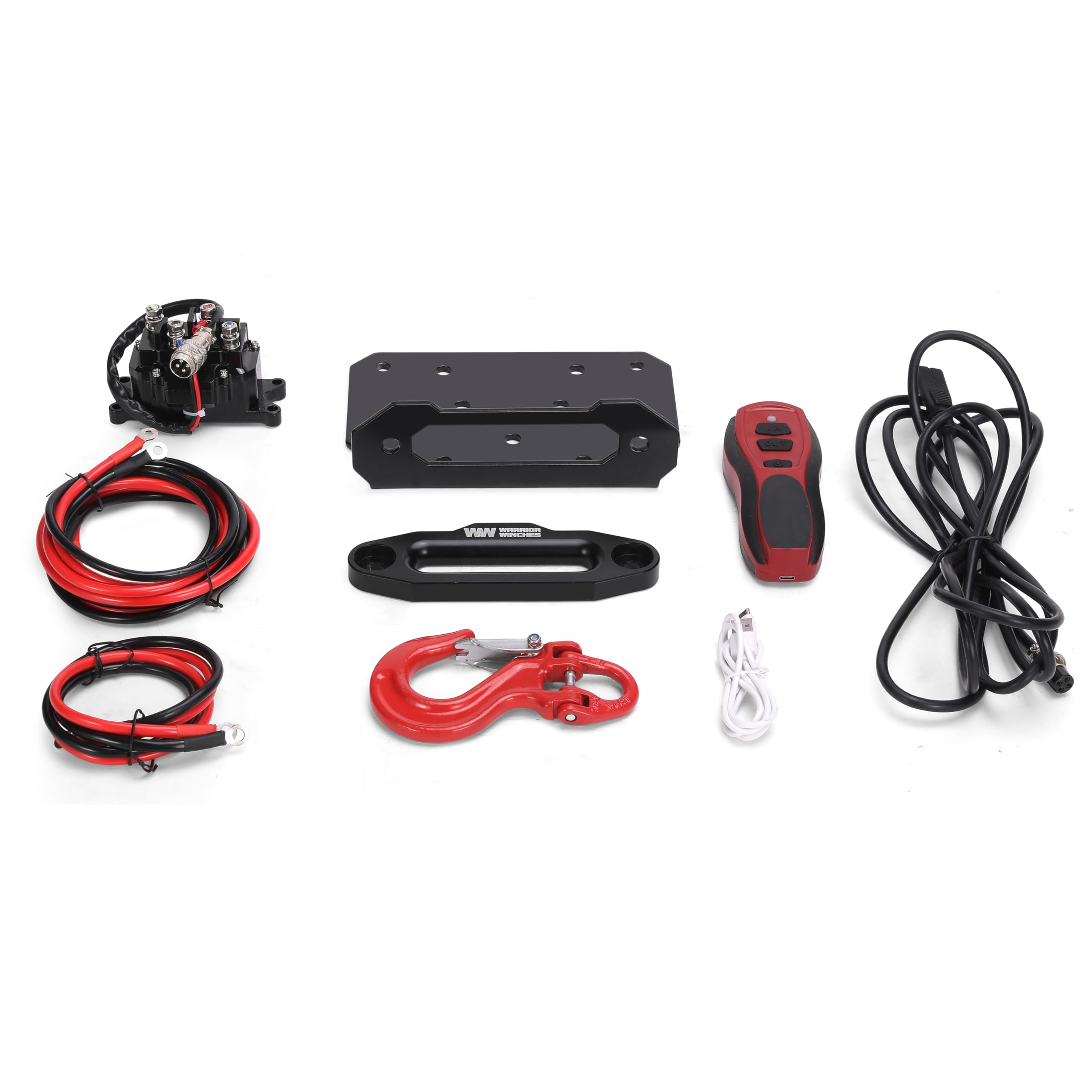 Warrior Winches Titan 6000lb 12V Electric Winch with Synthetic Rope