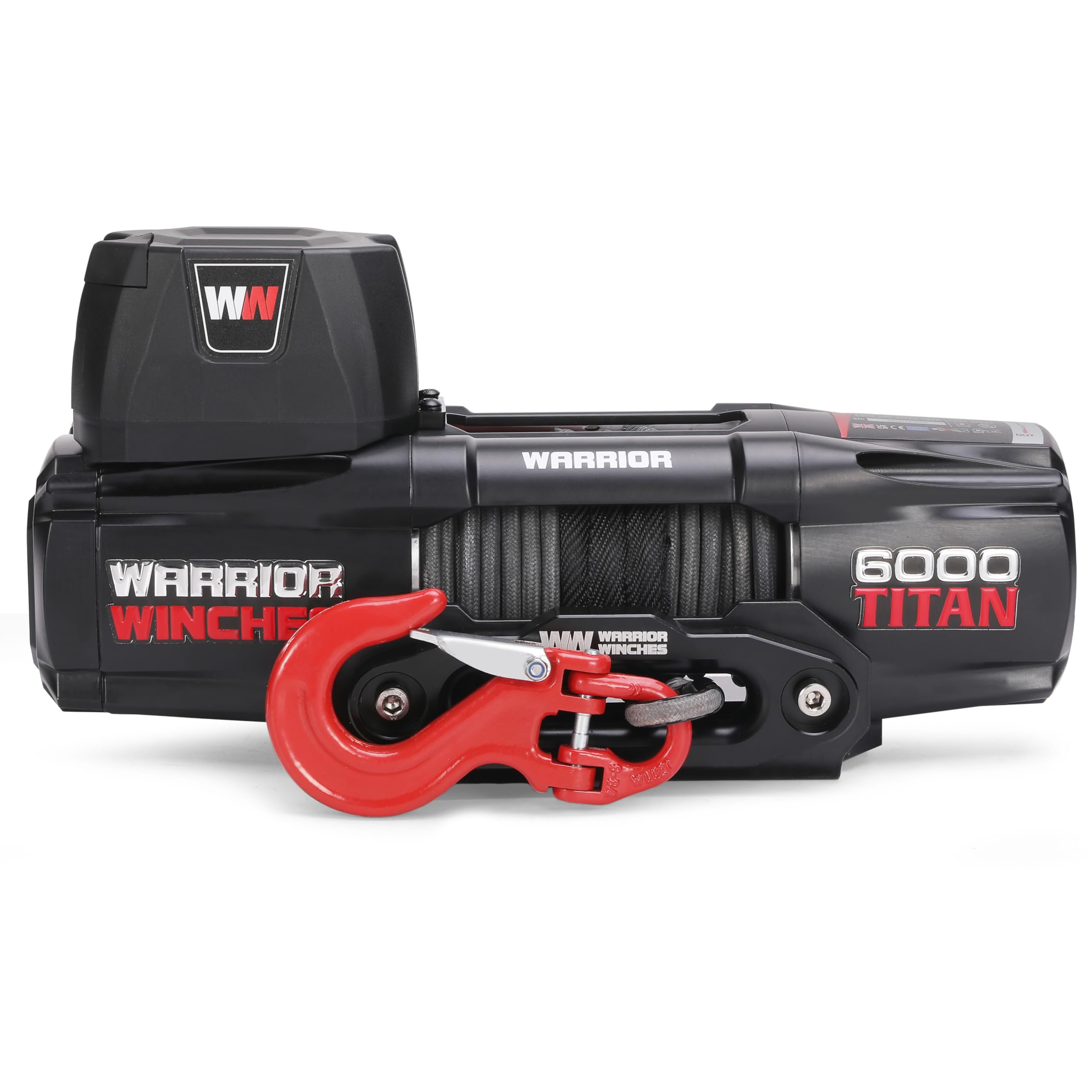 Warrior Winches Titan 6000lb 12V Electric Winch with Synthetic Rope