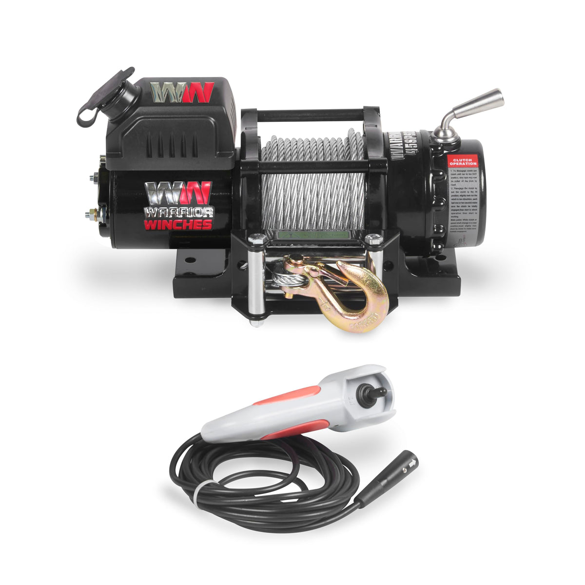 Warrior Winches Ninja 4500lb 12v Electric Winch with Steel Rope