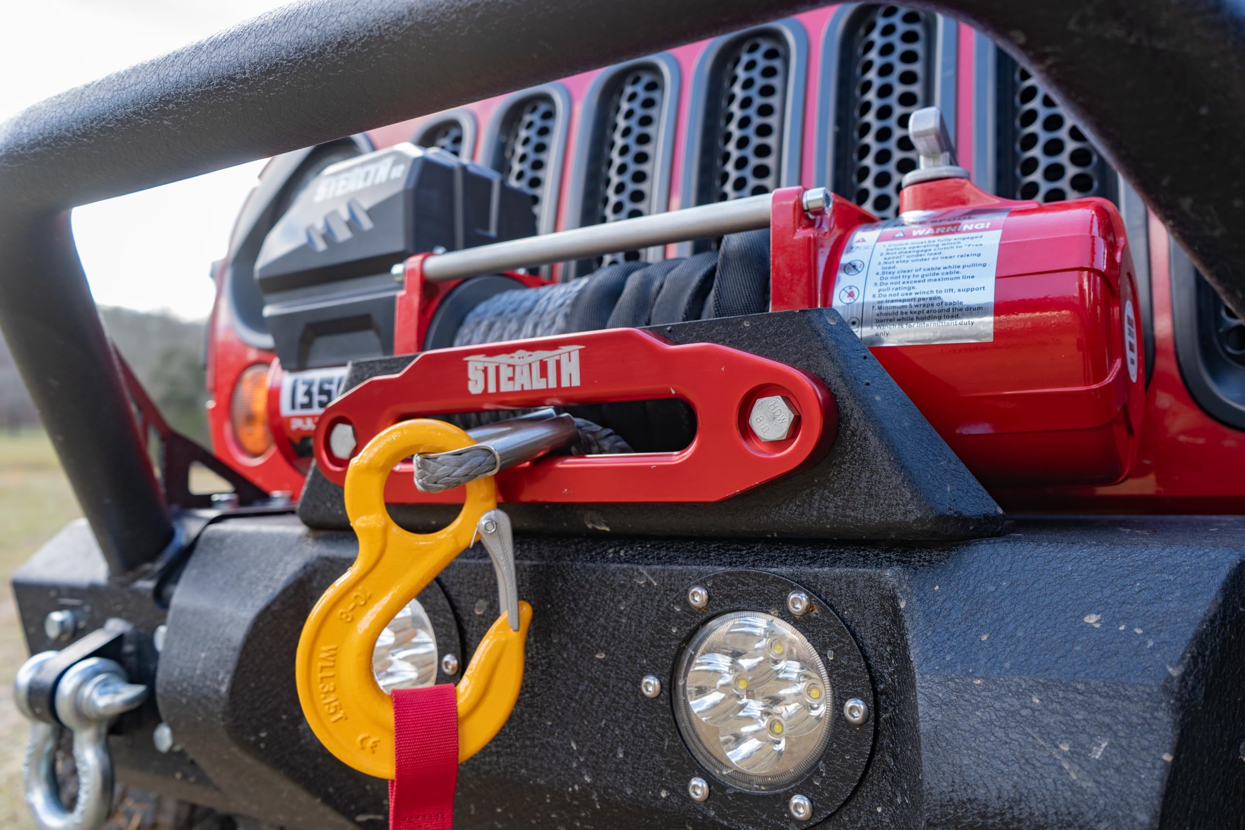 Stealth Winches 13500lb 12v Electric Winch with Synthetic Rope