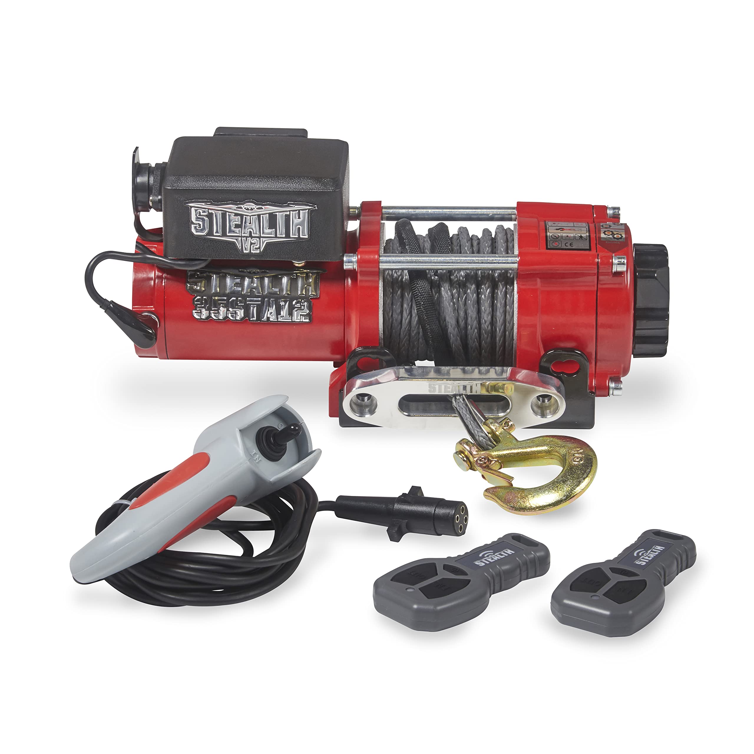 Stealth Winches 3500lb 12v Electric Winch with Synthetic Rope