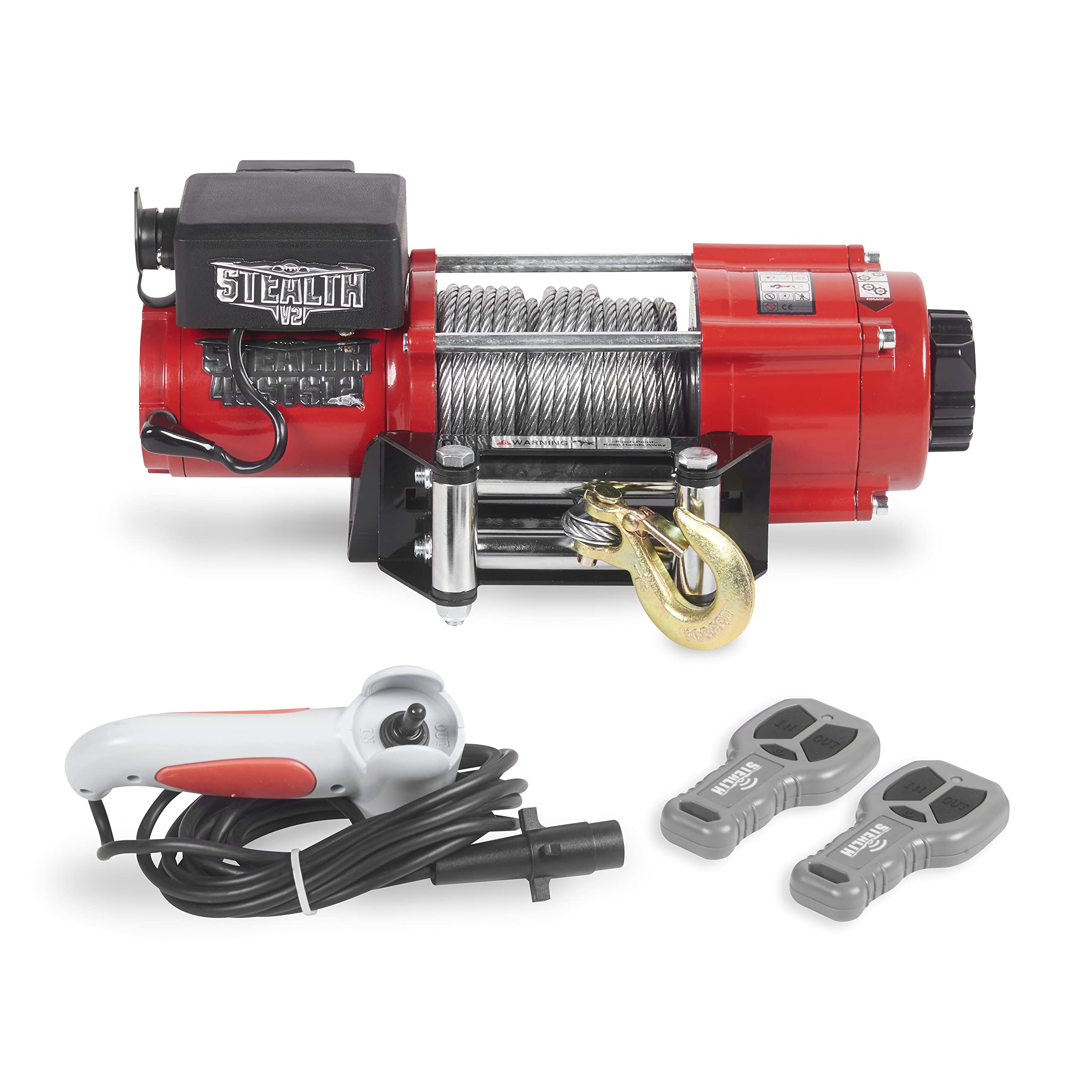 Stealth Winches 4500lb 12v Electric Winch with Steel Rope