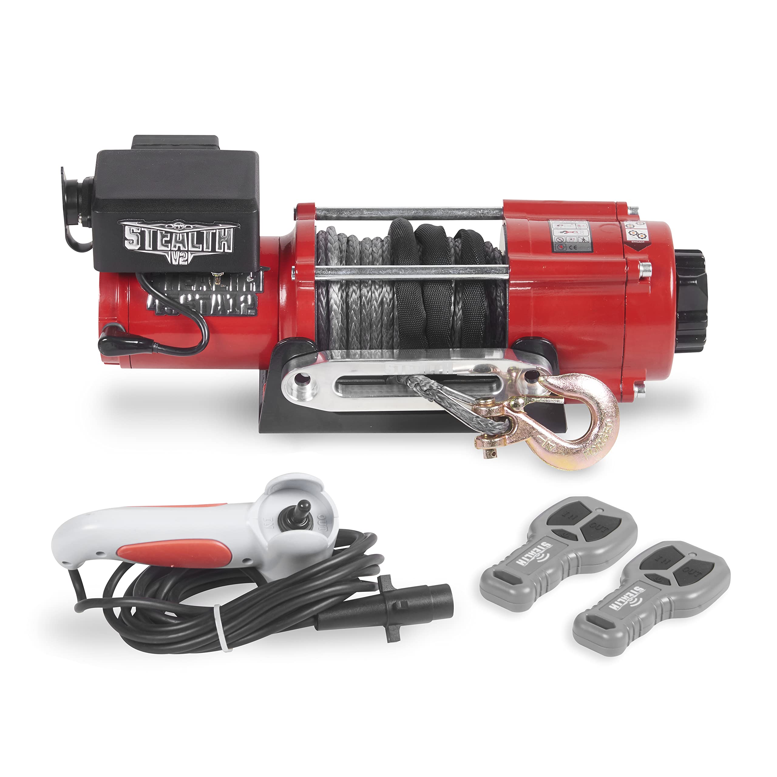 Stealth Winches 4500lb 12v Electric Winch with Synthetic Rope