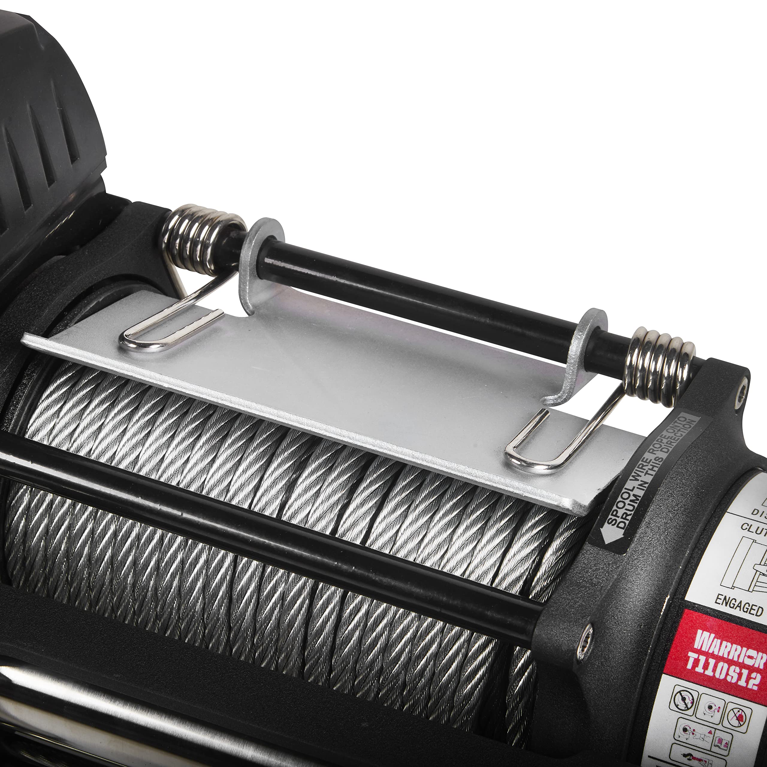 Warrior Winches T1000 Severe Duty 10000lb 12V Electric Winch with 26m Steel Rope