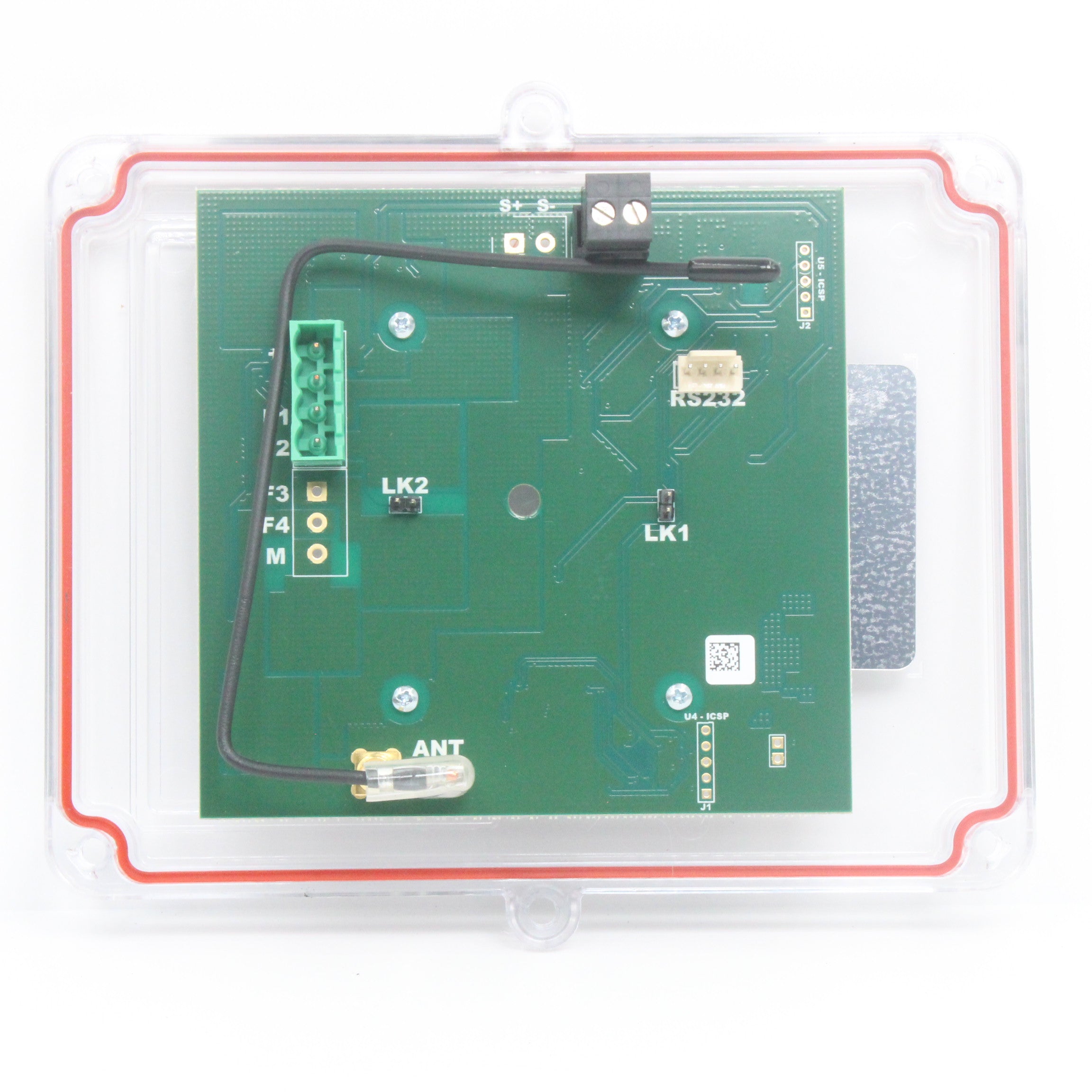 Lodar 2 function receiver top down view showing PCB layout and component detail
