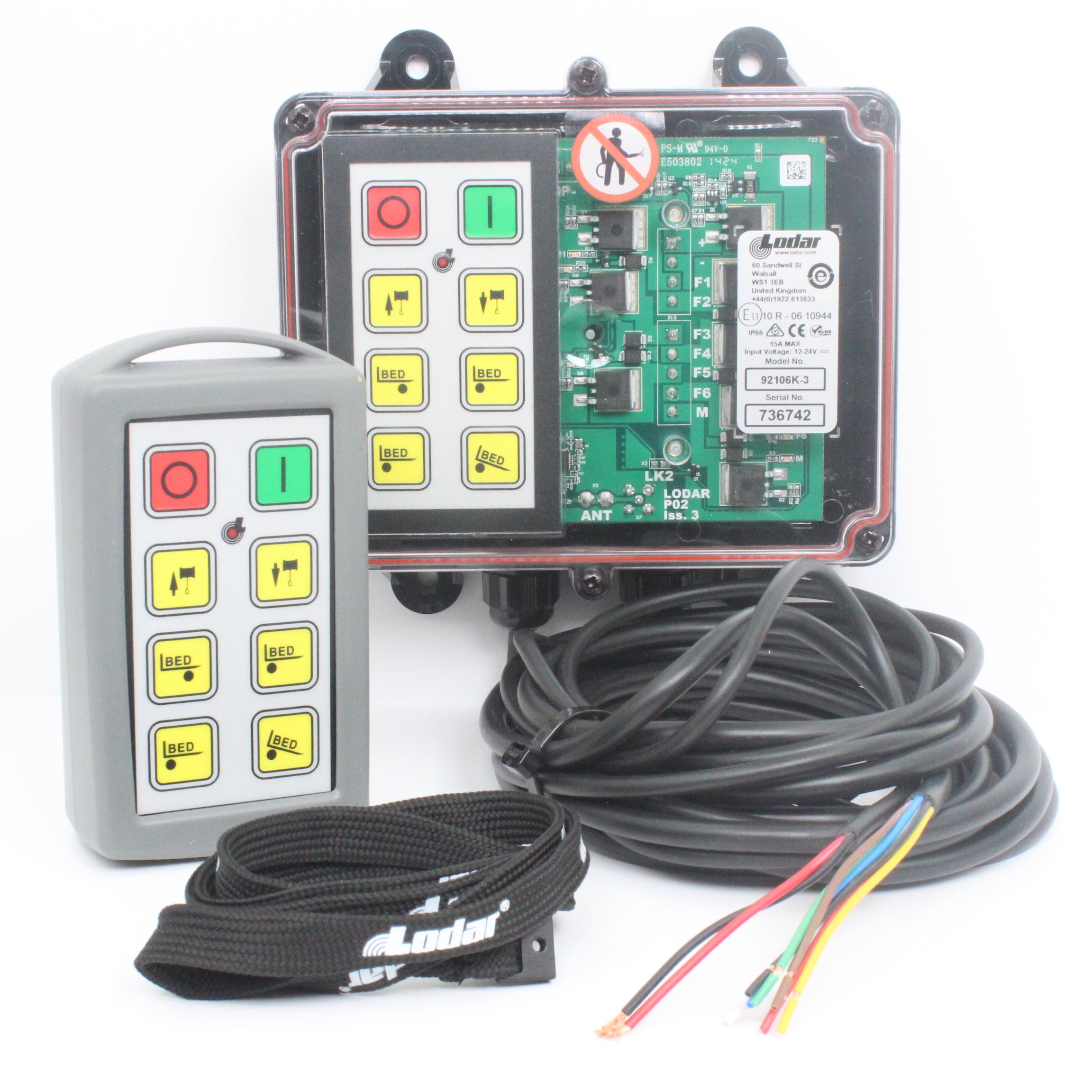 Lodar 92106K-3 - 6 Function Kit Winch/Bed - External Keypad