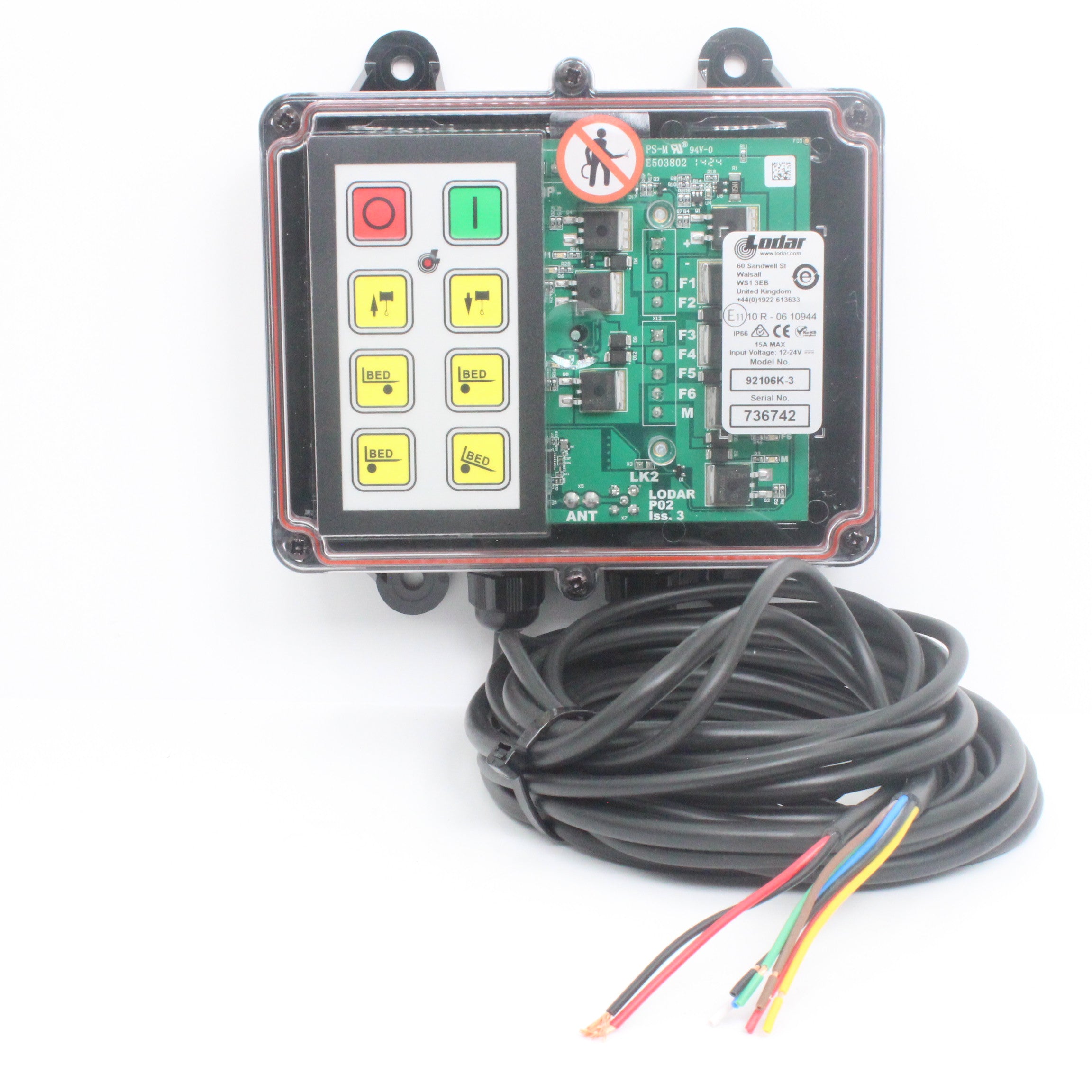 Lodar 92106K-3 - 6 Function Kit Winch/Bed - External Keypad