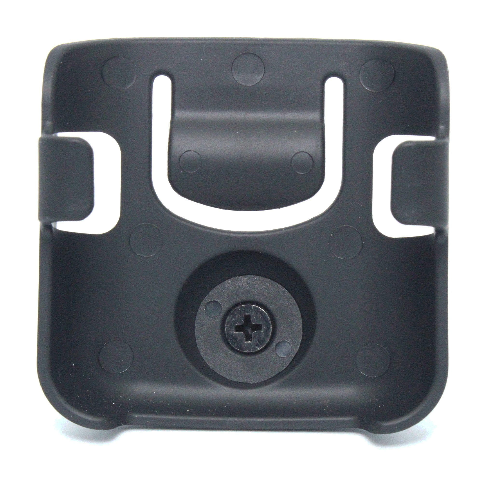 Lodar AC9810 handset holder for Mini transmitters - black moulded cradle, front view