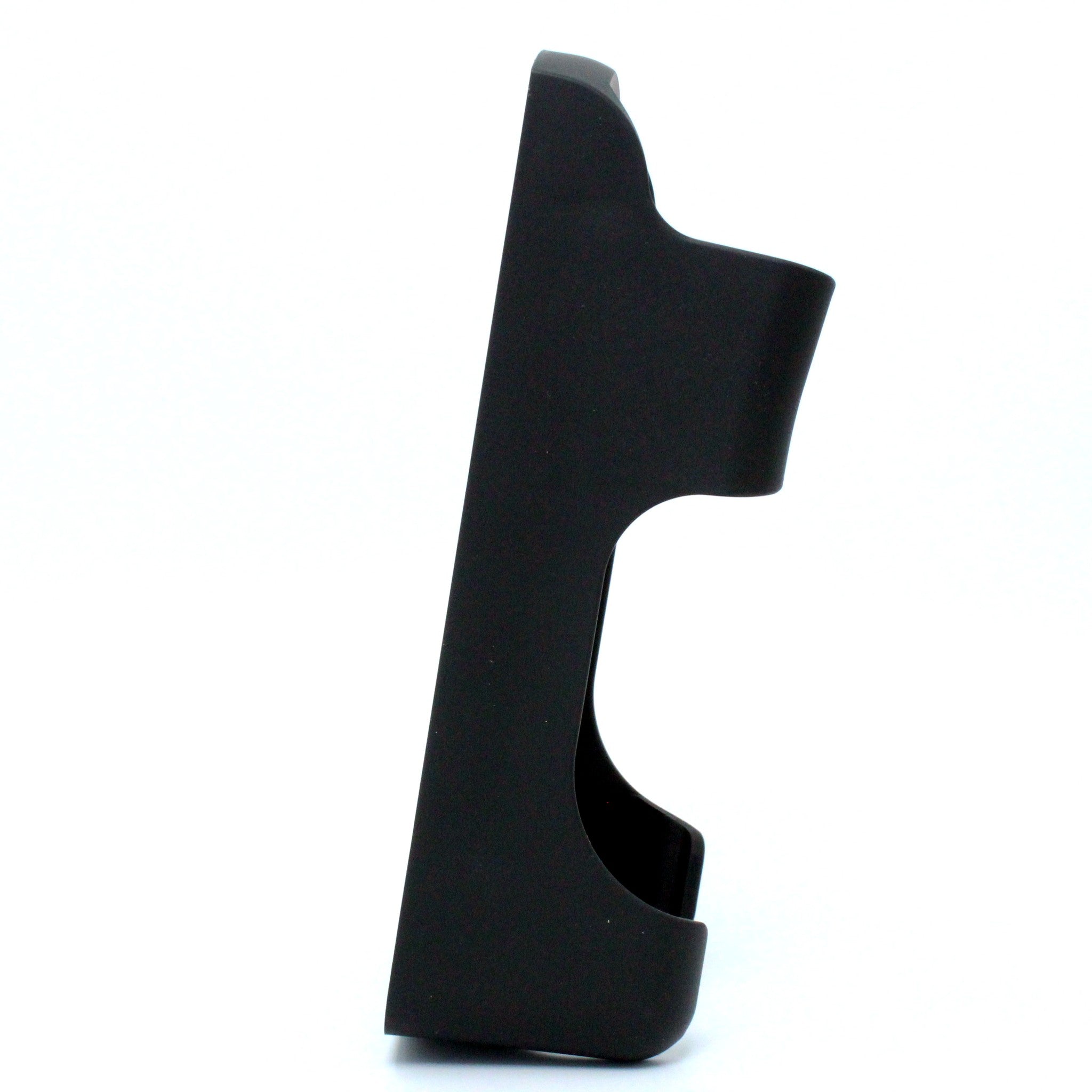 Lodar AC9814 handset holder for large IP transmitters – side profile showing four fixing holes
