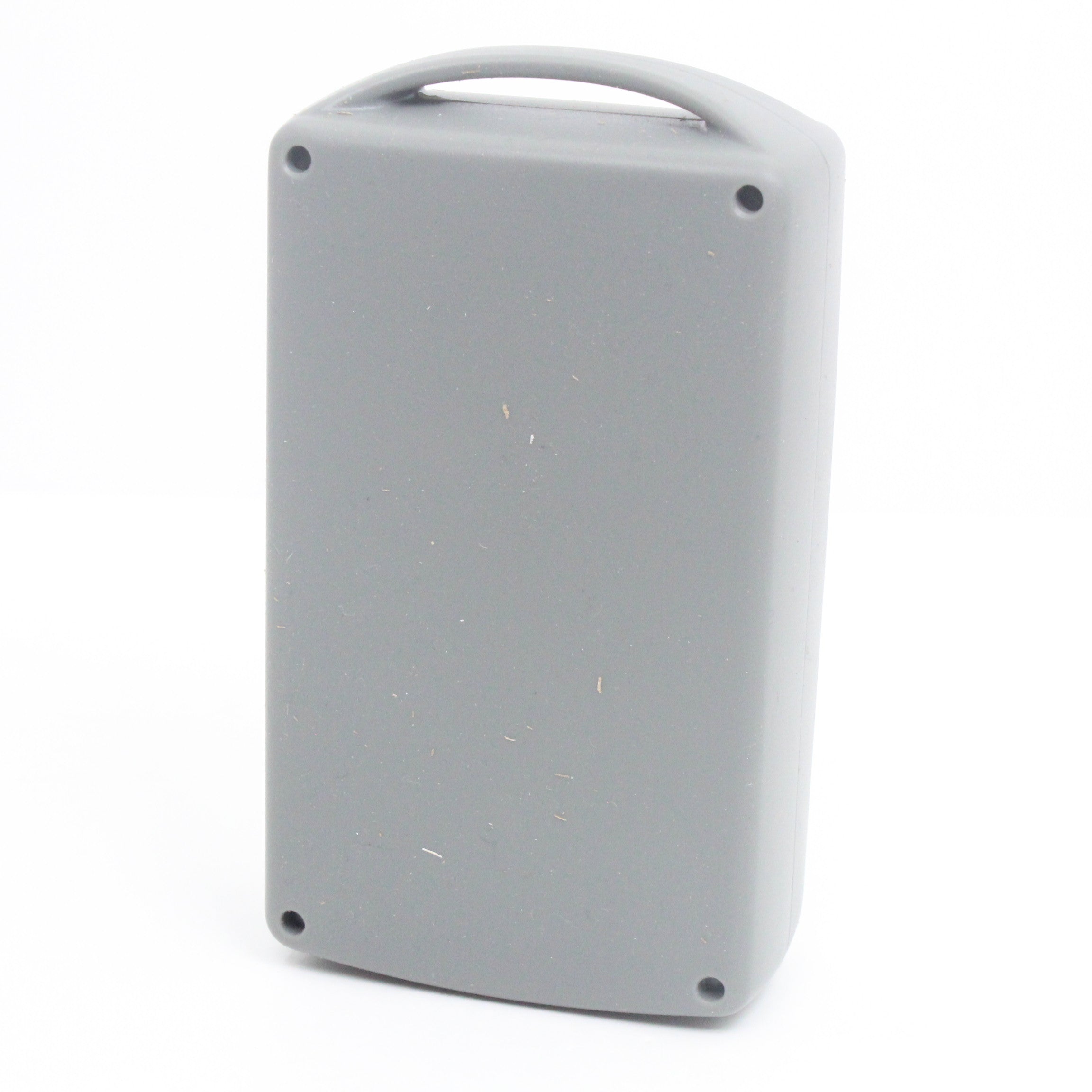 Lodar 2 function winch handset rear label and battery compartment