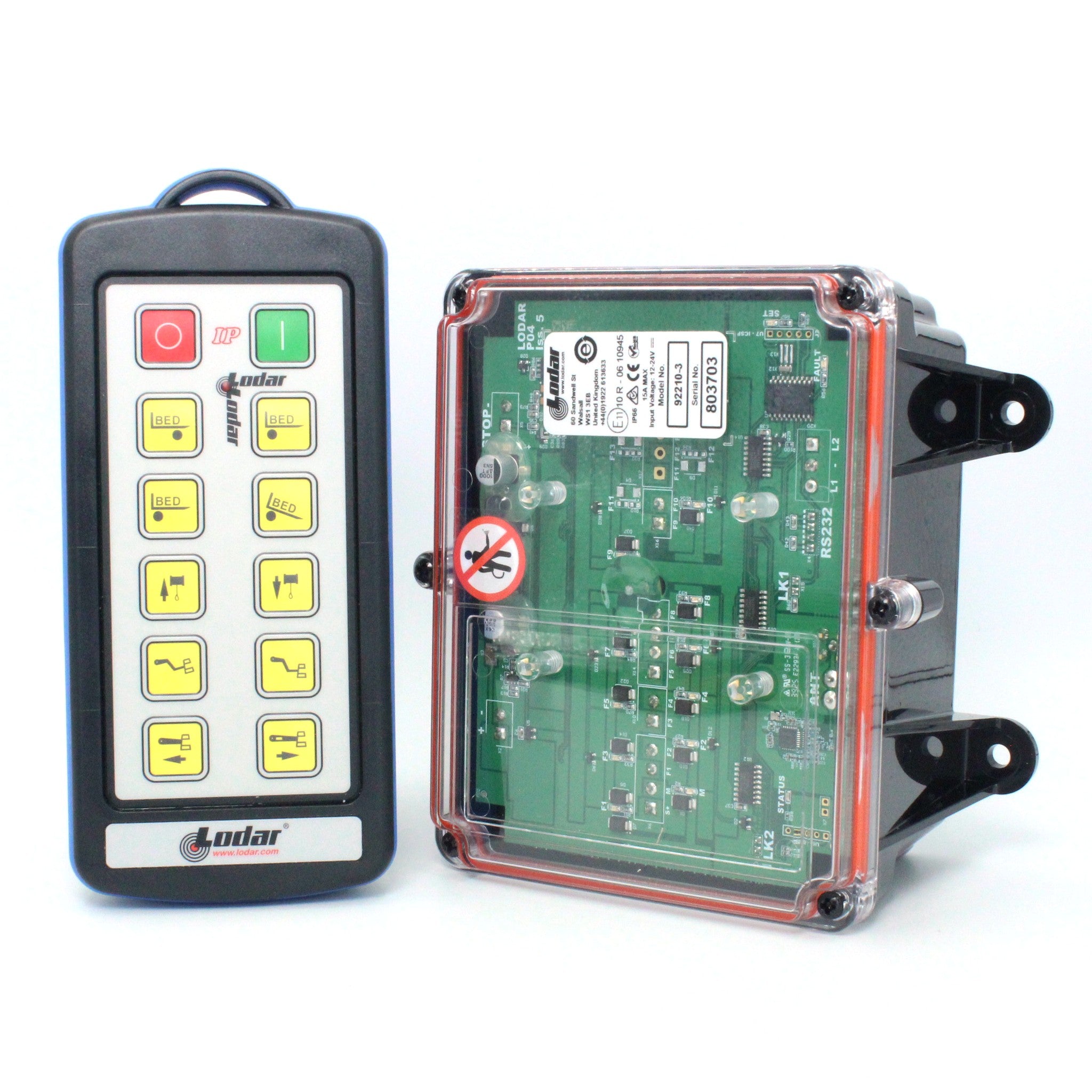 Lodar 92210-3 10 Function Wireless Remote Control Tilt Slide Spec Kit