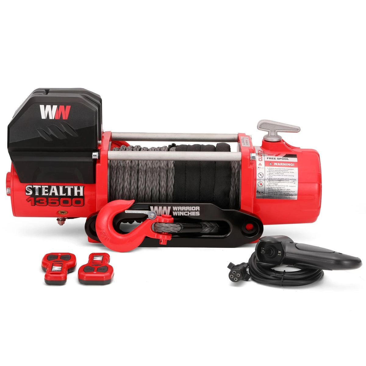 Stealth Winches 13500lb 12v Electric Winch with Synthetic Rope