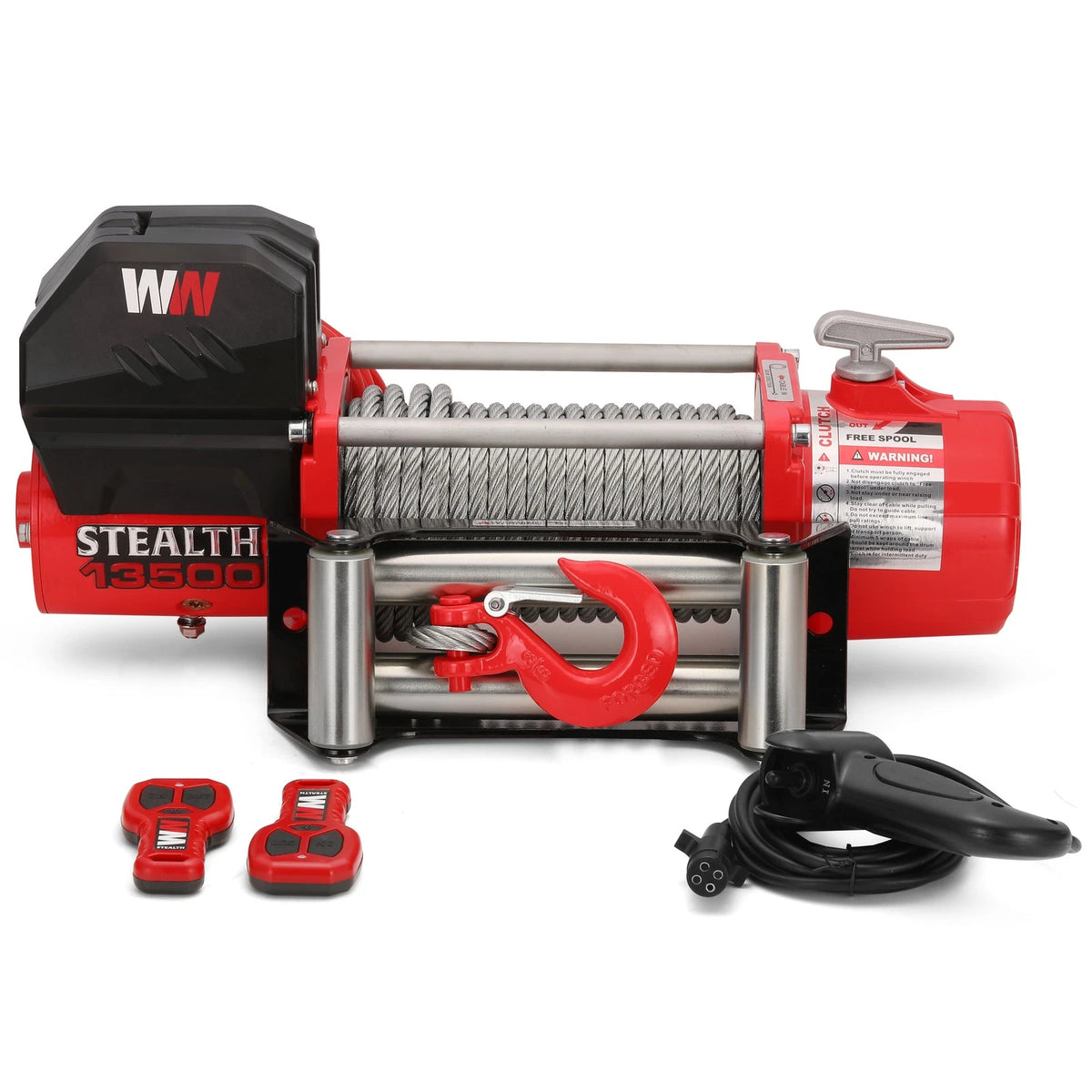 Stealth Winches 13500lb V2 12v Electric Winch (Steel Rope)