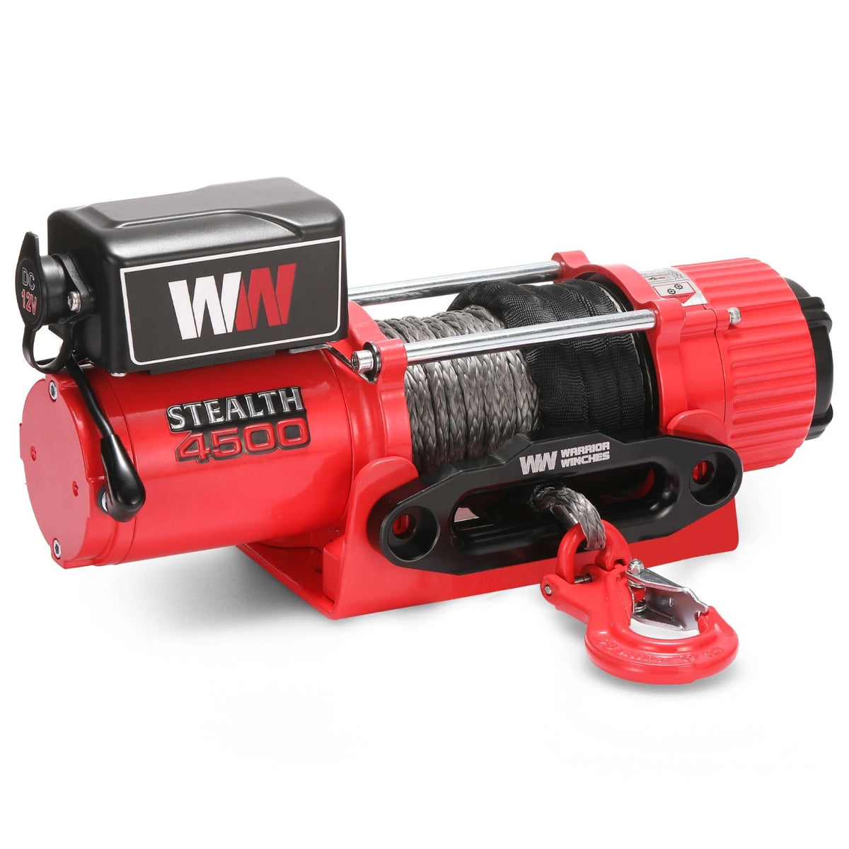 Stealth Winches 4500lb 12v Electric Winch with Synthetic Rope