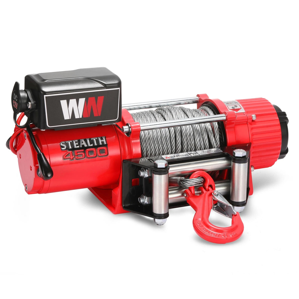 Stealth Winches 4500lb 12v Electric Winch with Steel Rope