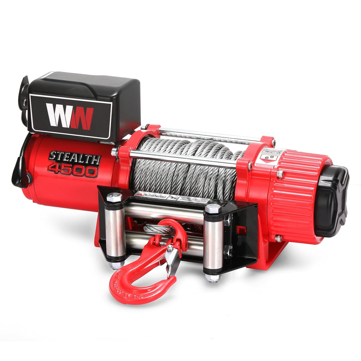 Stealth Winches 4500lb 12v Electric Winch with Steel Rope