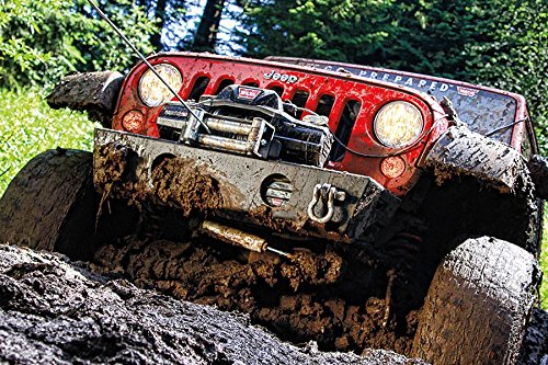 WARN 88990 ZEON 10 Electric 12V Winch with Steel Cable Wire Rope: 3/8" Diameter x 80' Length, 5 Ton (10,000 lb) Pulling Capacity