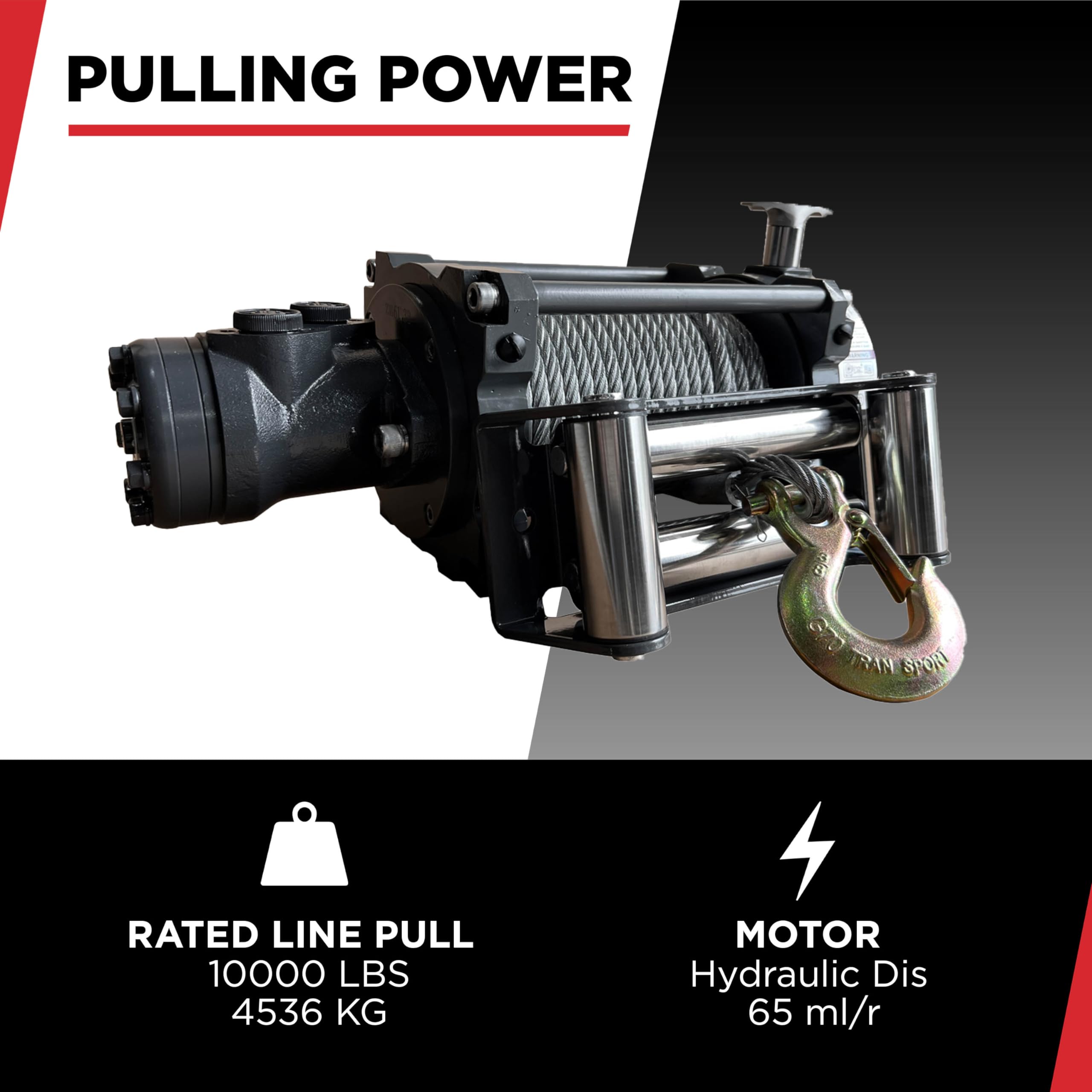 Warrior Winches C10000NH Hydraulic Winch
