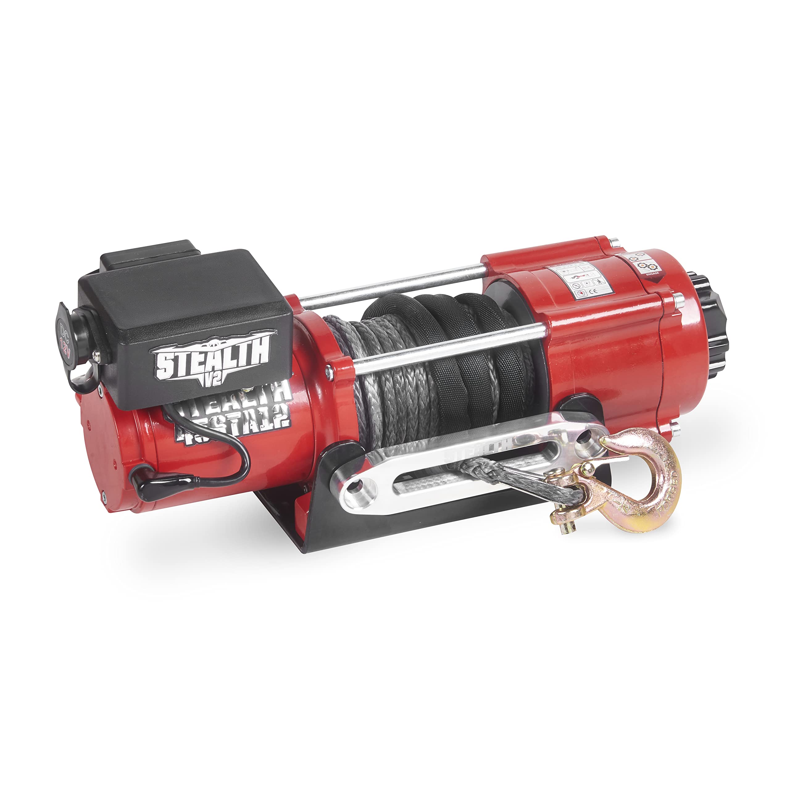 Stealth Winches 4500lb 12v Electric Winch with Synthetic Rope
