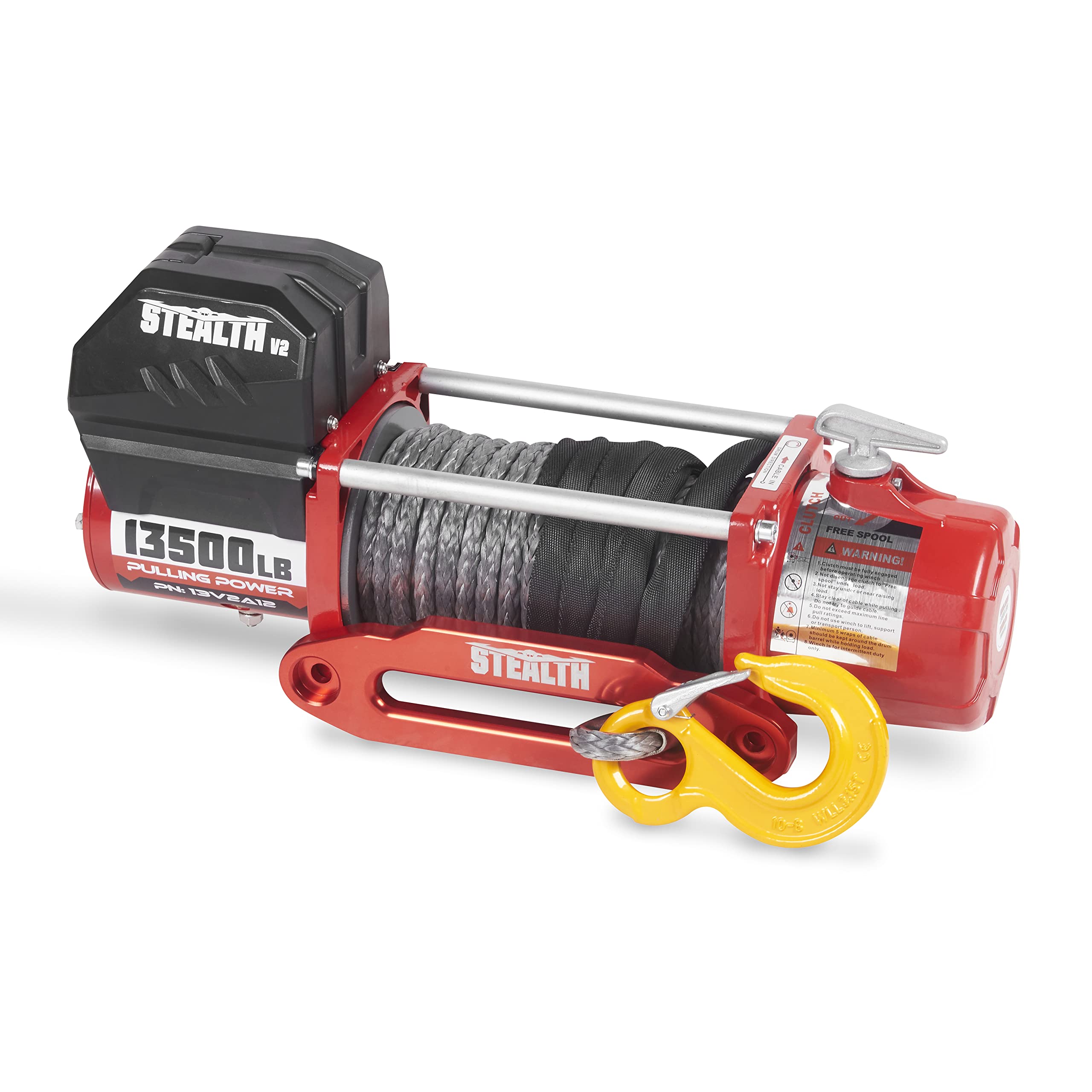 Stealth Winches 13500lb 12v Electric Winch with Synthetic Rope