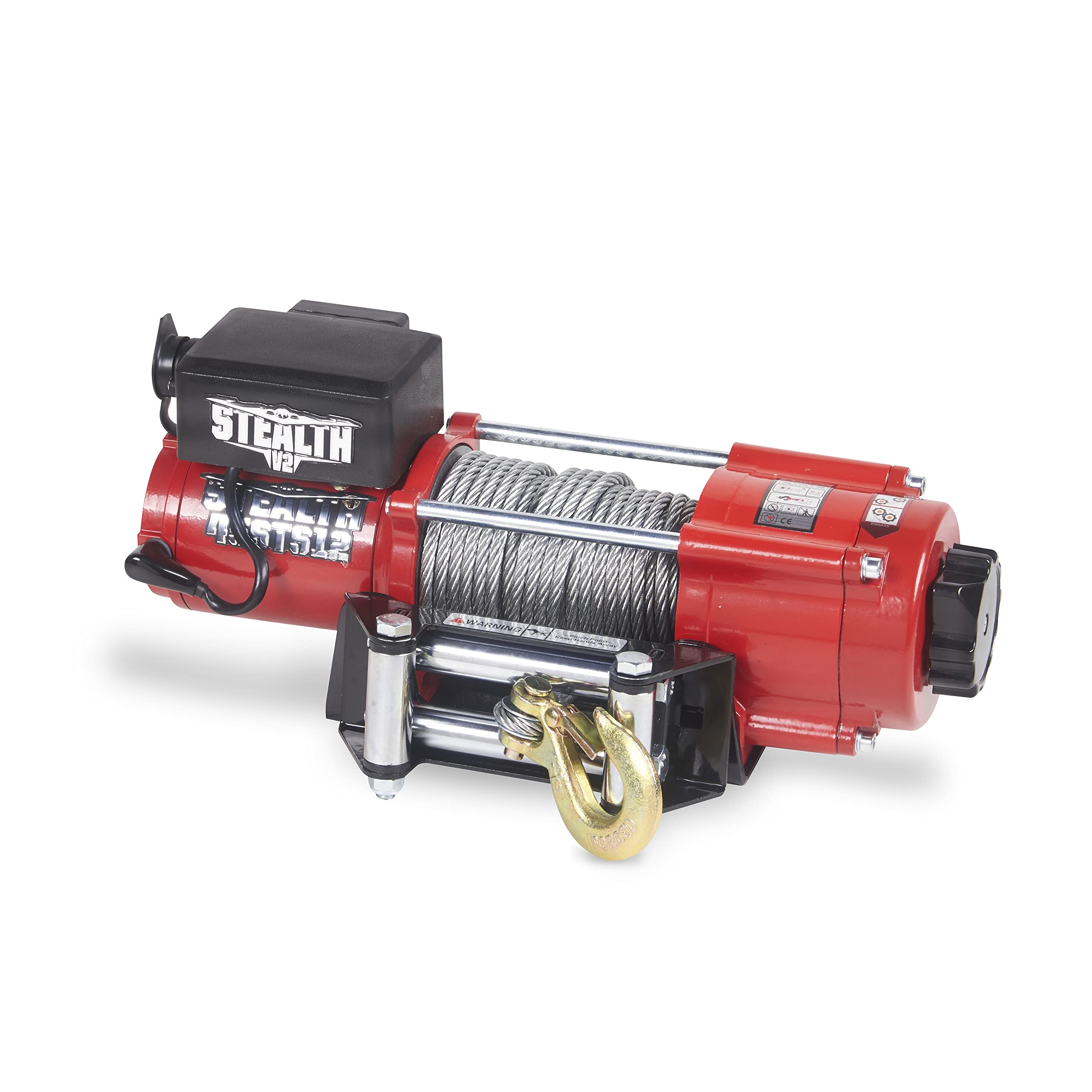 Stealth Winches 4500lb 12v Electric Winch with Steel Rope