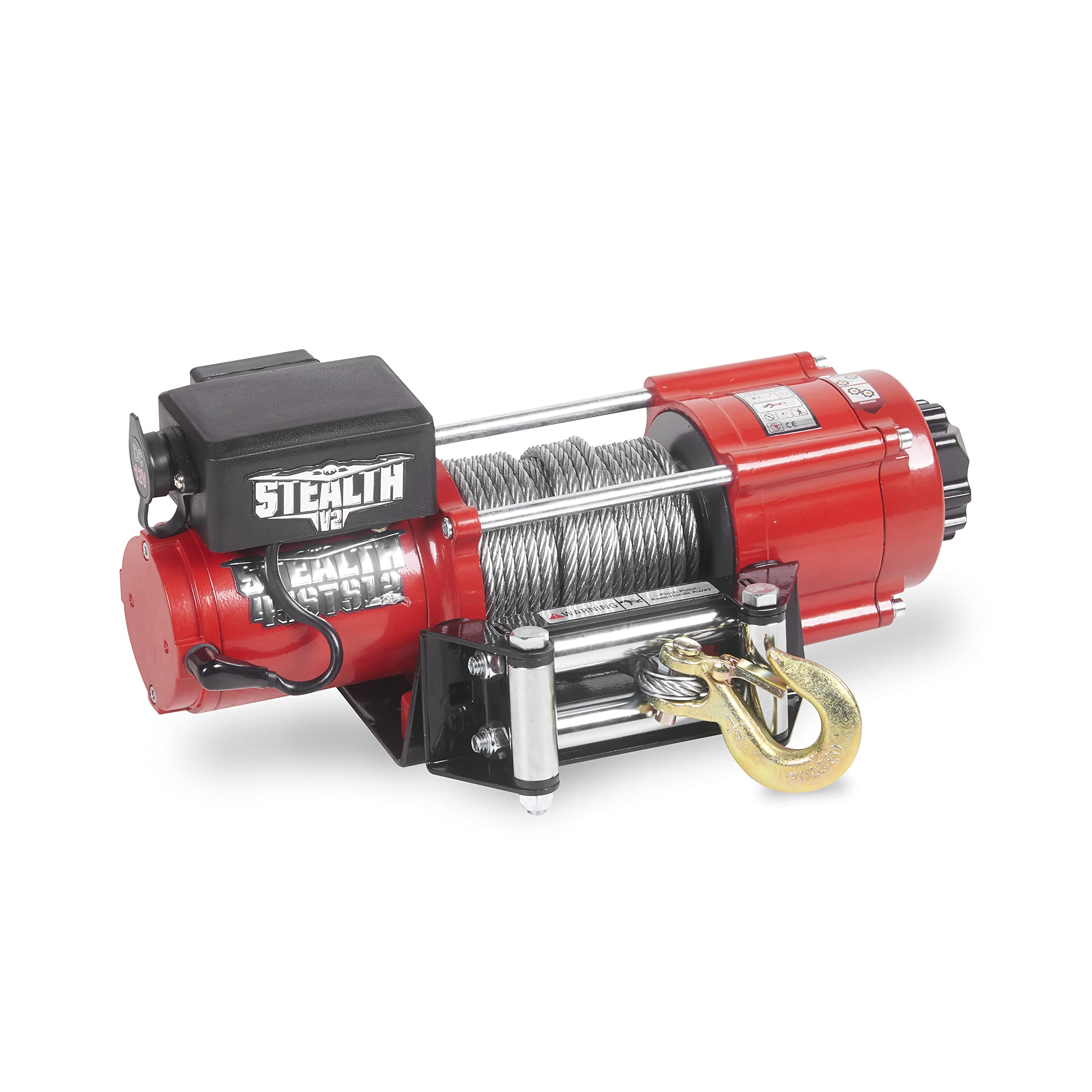 Stealth Winches 4500lb 12v Electric Winch with Steel Rope