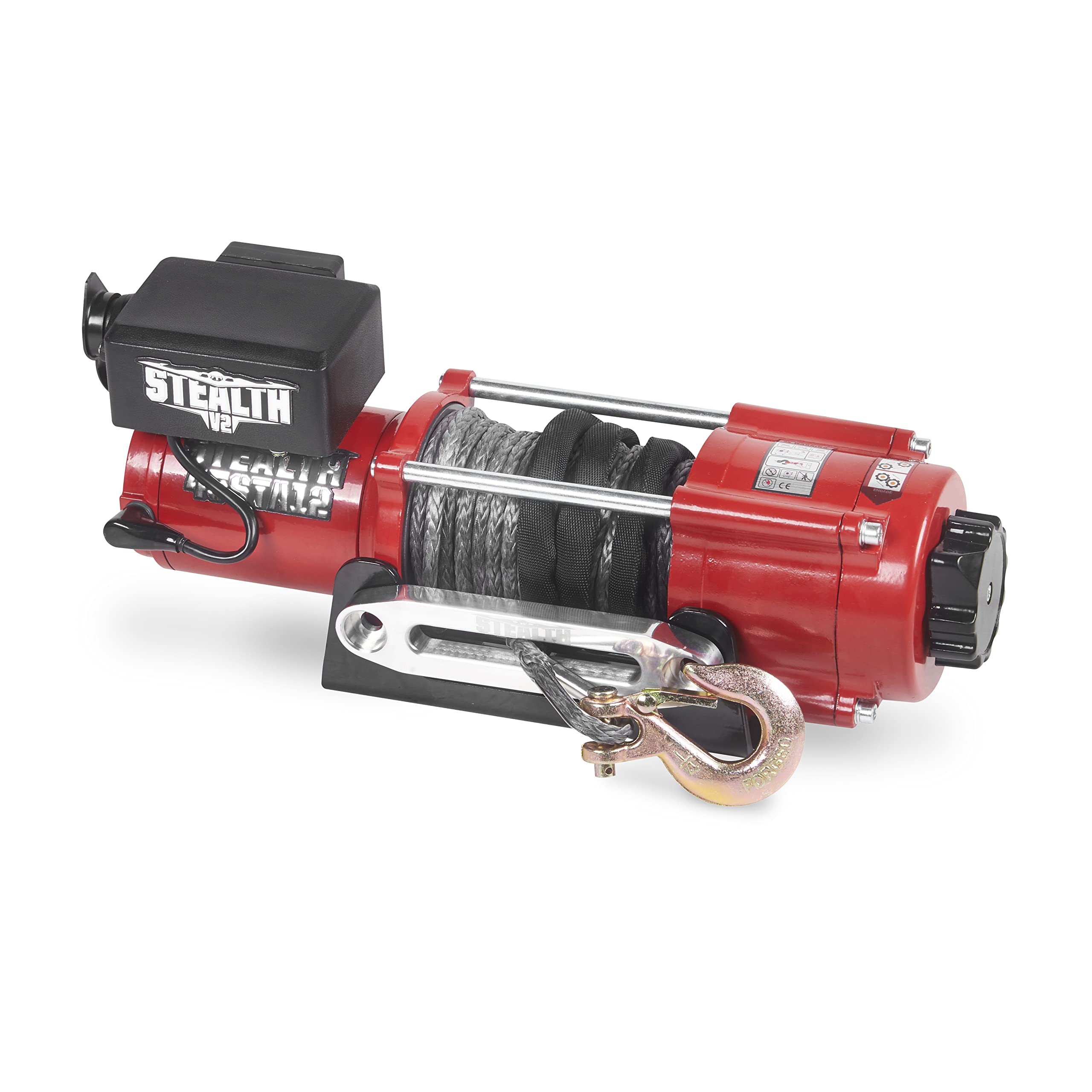 Stealth Winches 4500lb 12v Electric Winch with Synthetic Rope