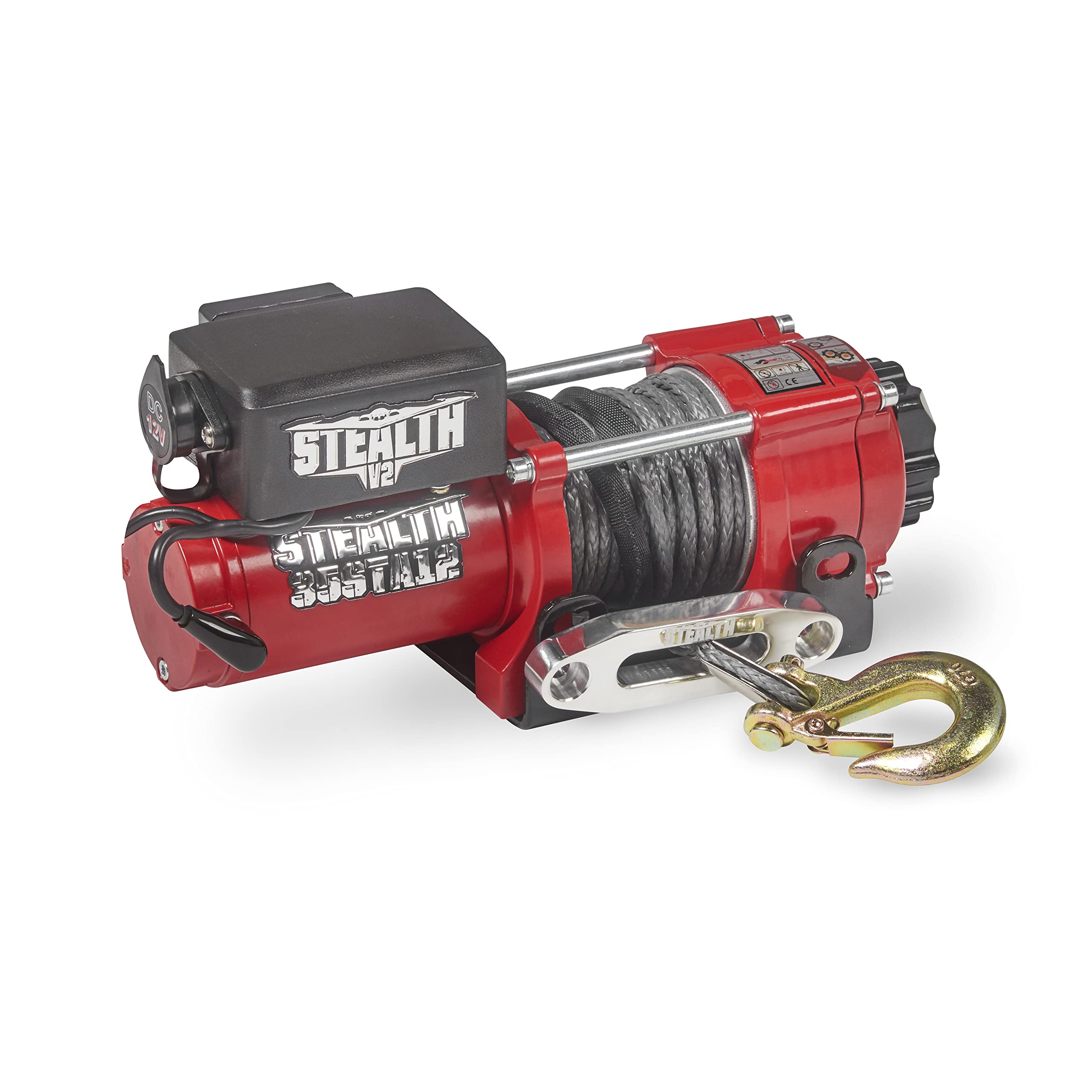 Stealth Winches 3500lb 12v Electric Winch with Synthetic Rope
