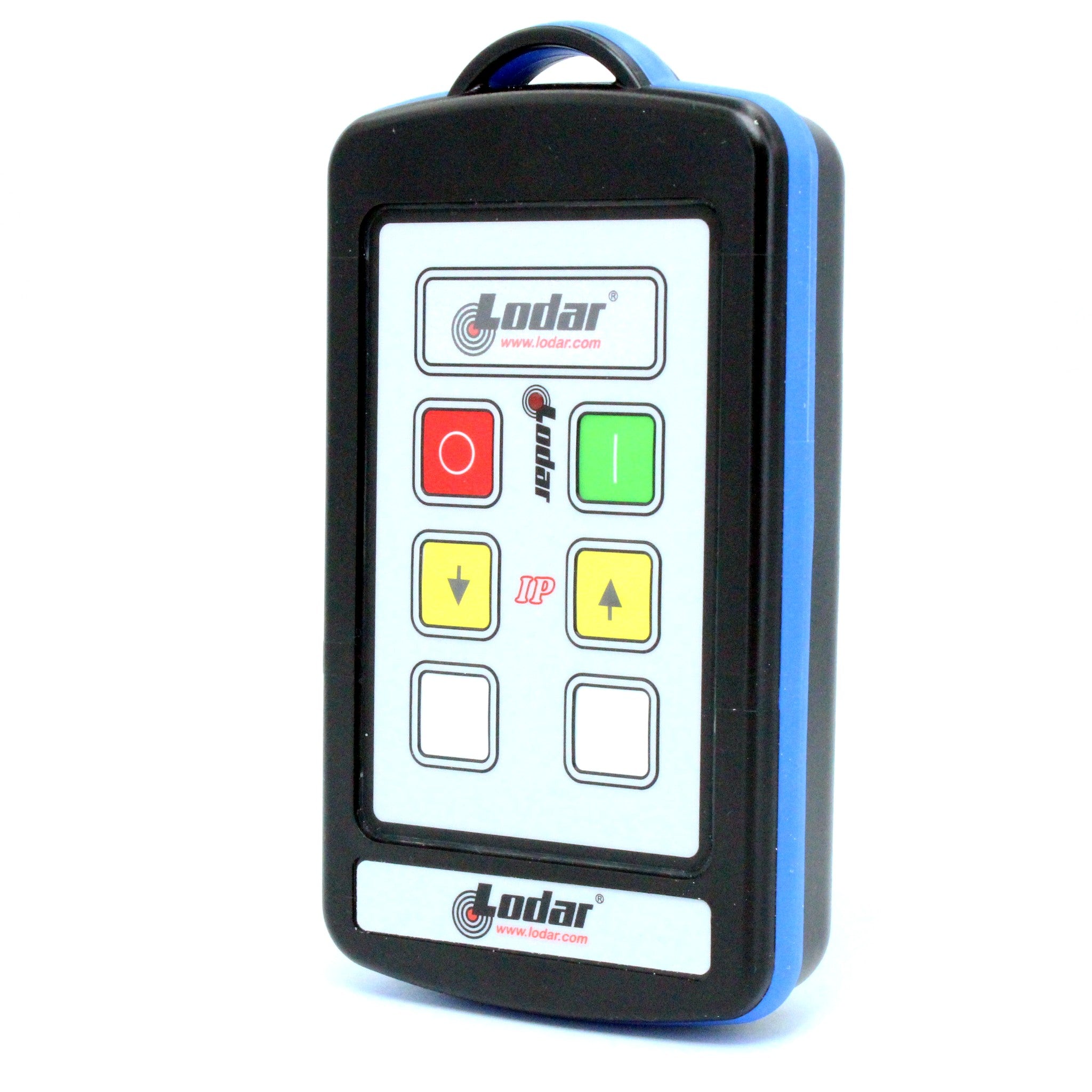 Lodar 92202TX-3 2 function IP replacement handset with arrow up down inserts showing yellow arrow button symbols