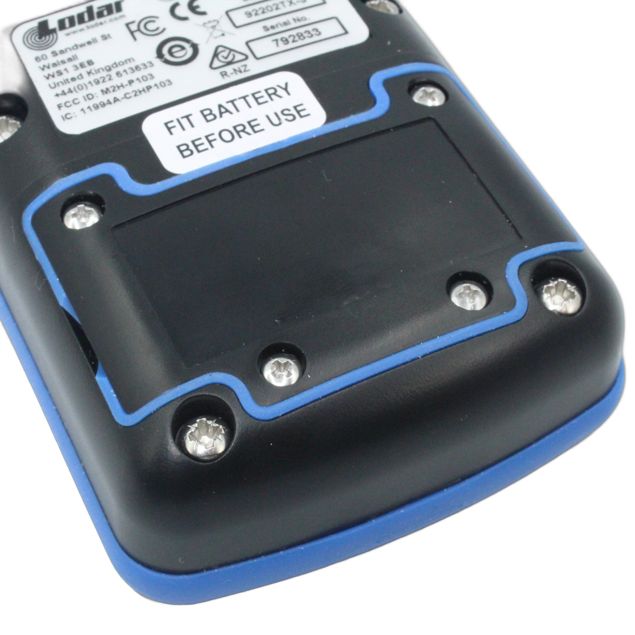 Lodar 92202TX-3 winch IP handset alternative angled view