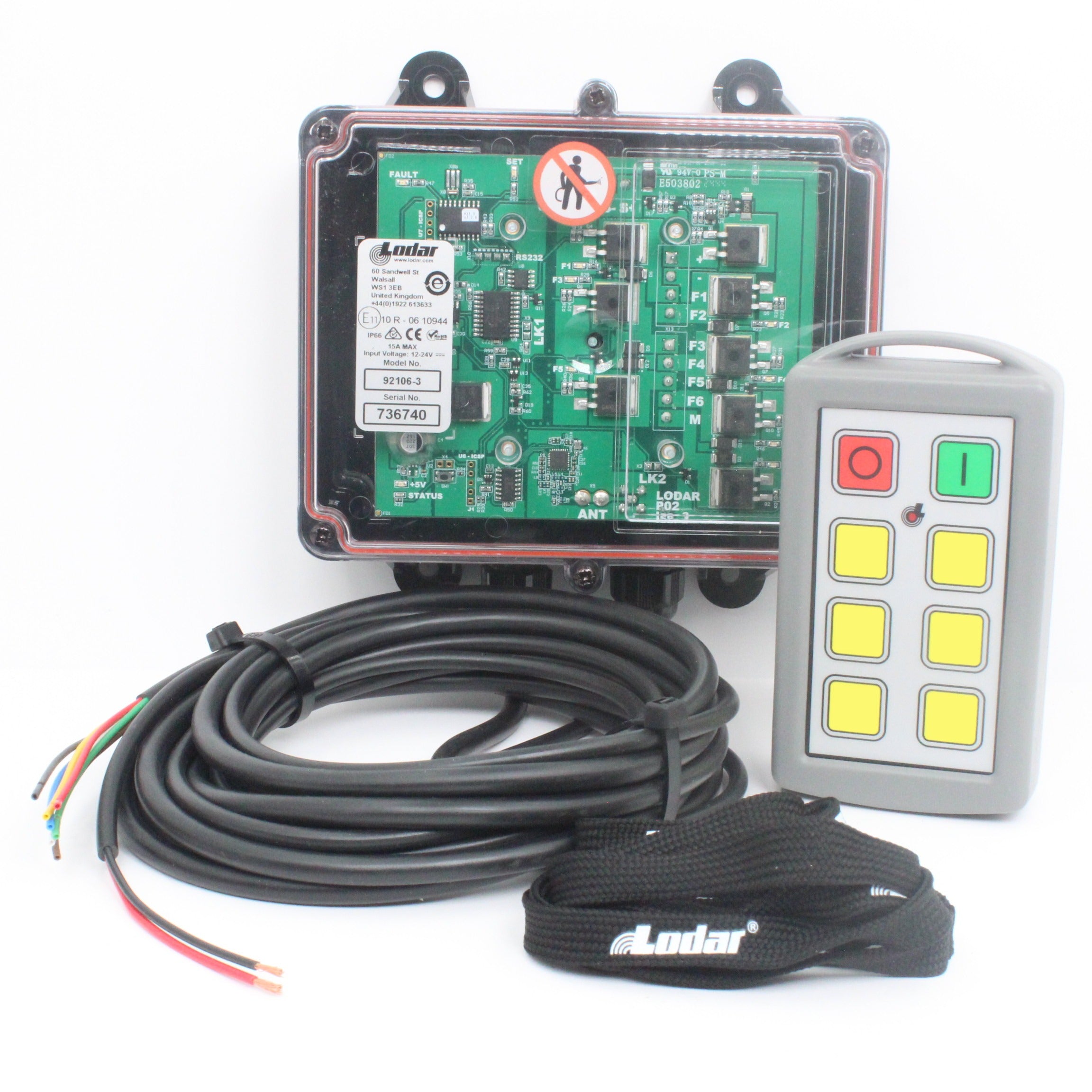 Lodar 92106-3 - 6 Function Kit - Custom Button Inserts