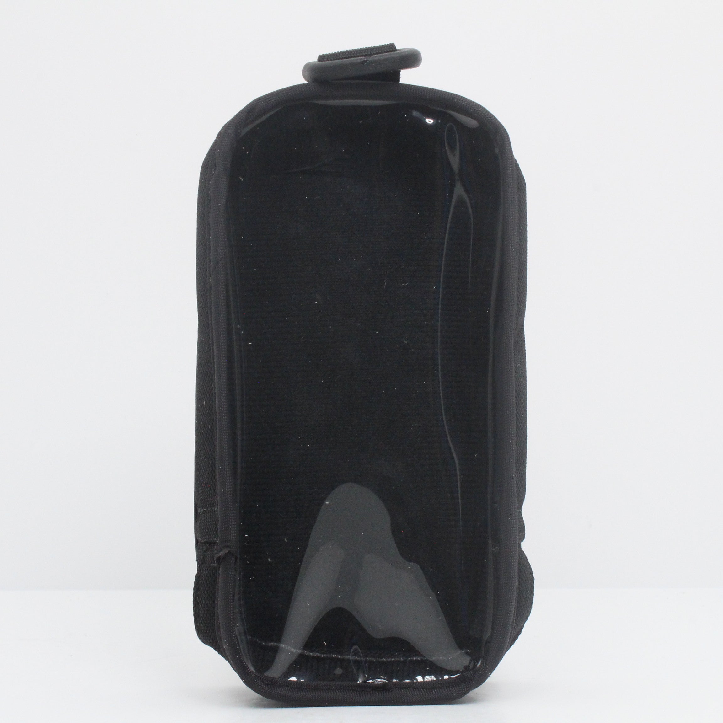 Lodar AC9804 fabric case front view showing clear transparent window and zip closure