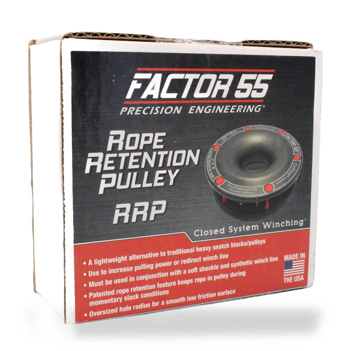 Factor 55 Rope Retention Pulley (RRP) – Synthetic Rope Winch Ring 22,000 lbs