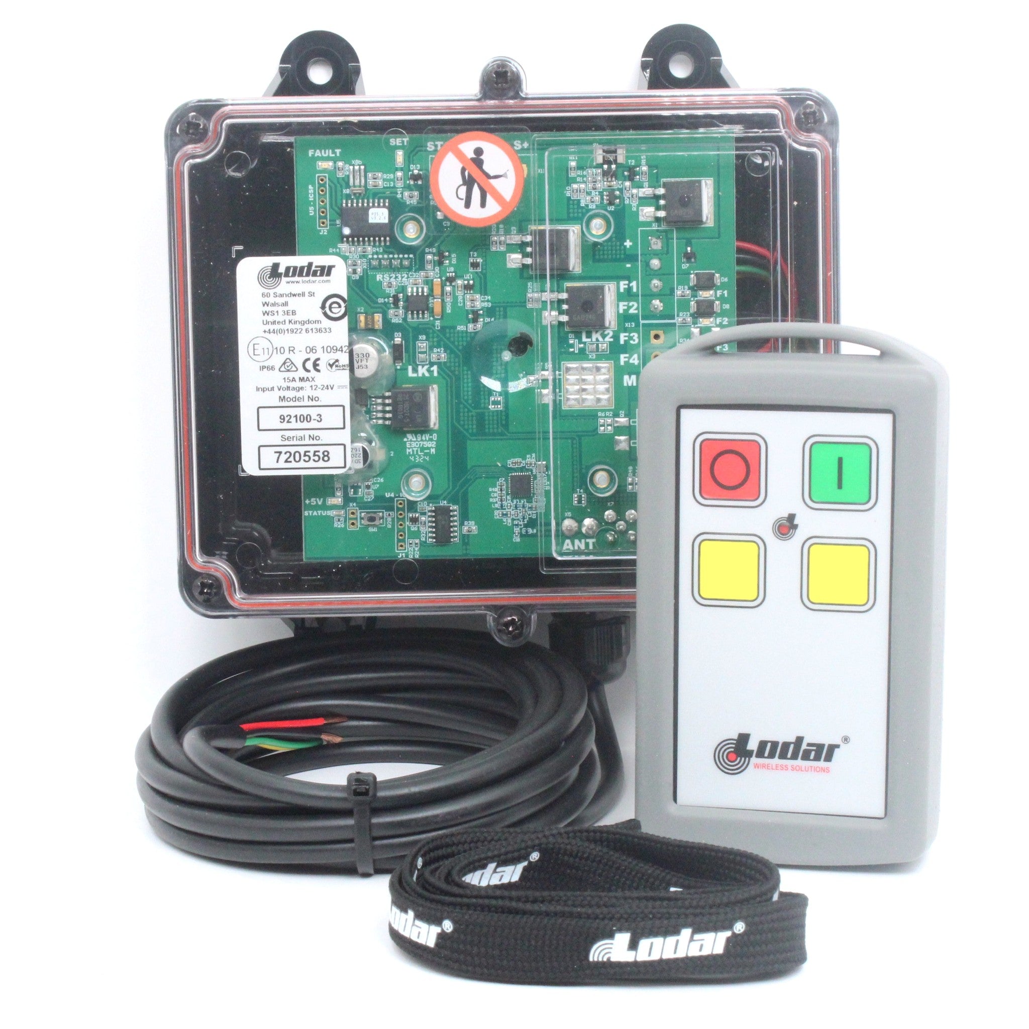 Lodar 92100-3 2 Function Wireless Remote Control Kit (No Master) Custom Inserts