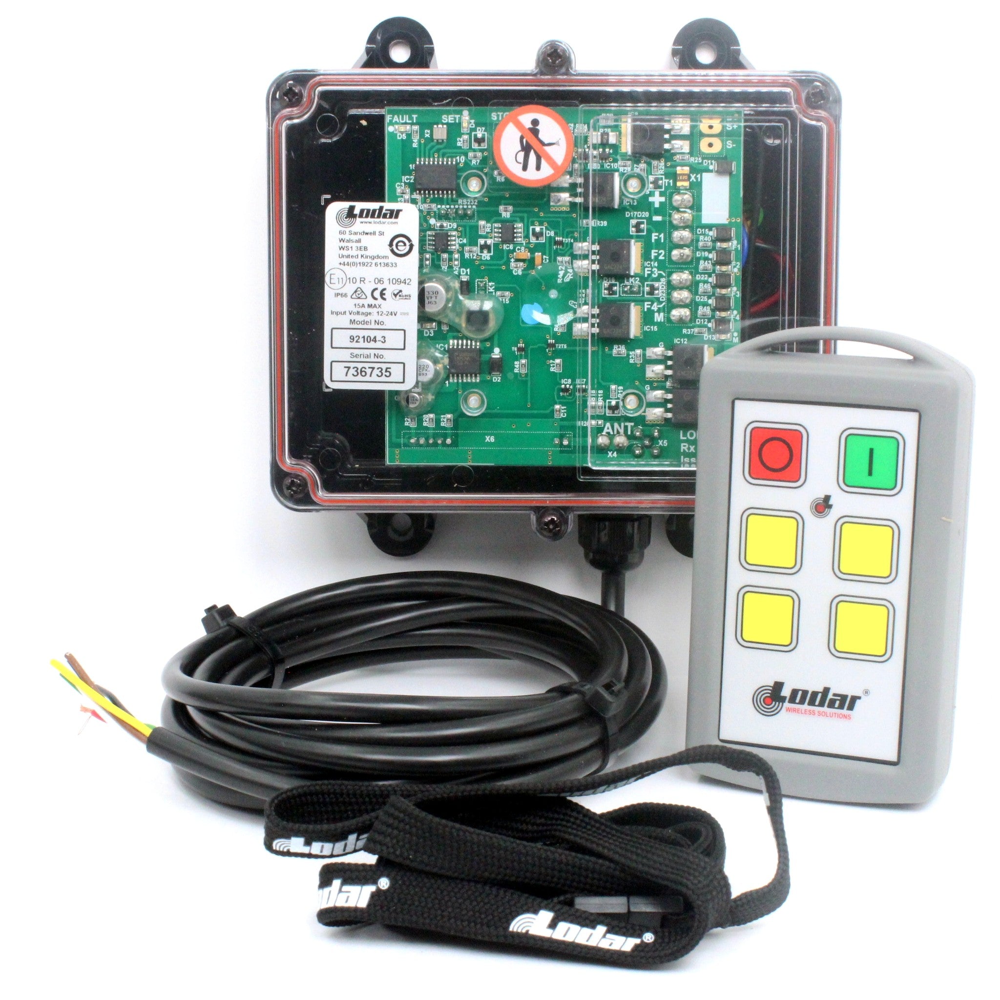 Lodar 92104-3 4 Function Wireless Remote Control Kit Custom Inserts